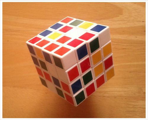 Colorful Unsolved Cube