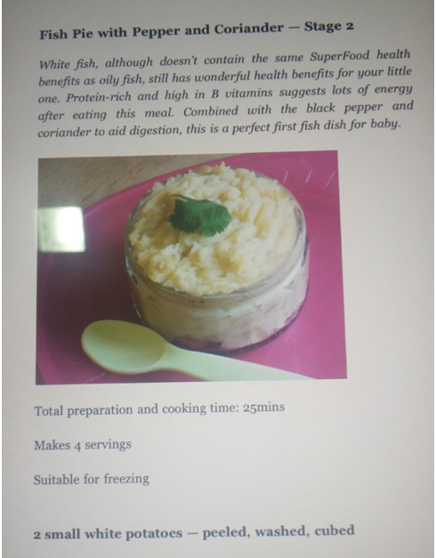 Baby And Toddler Cookbook