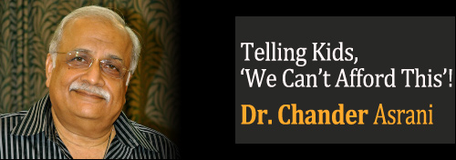 Telling Kids, ‘We Can’t Afford This’! - Value Of Money To Kids - Thoughtful Spending